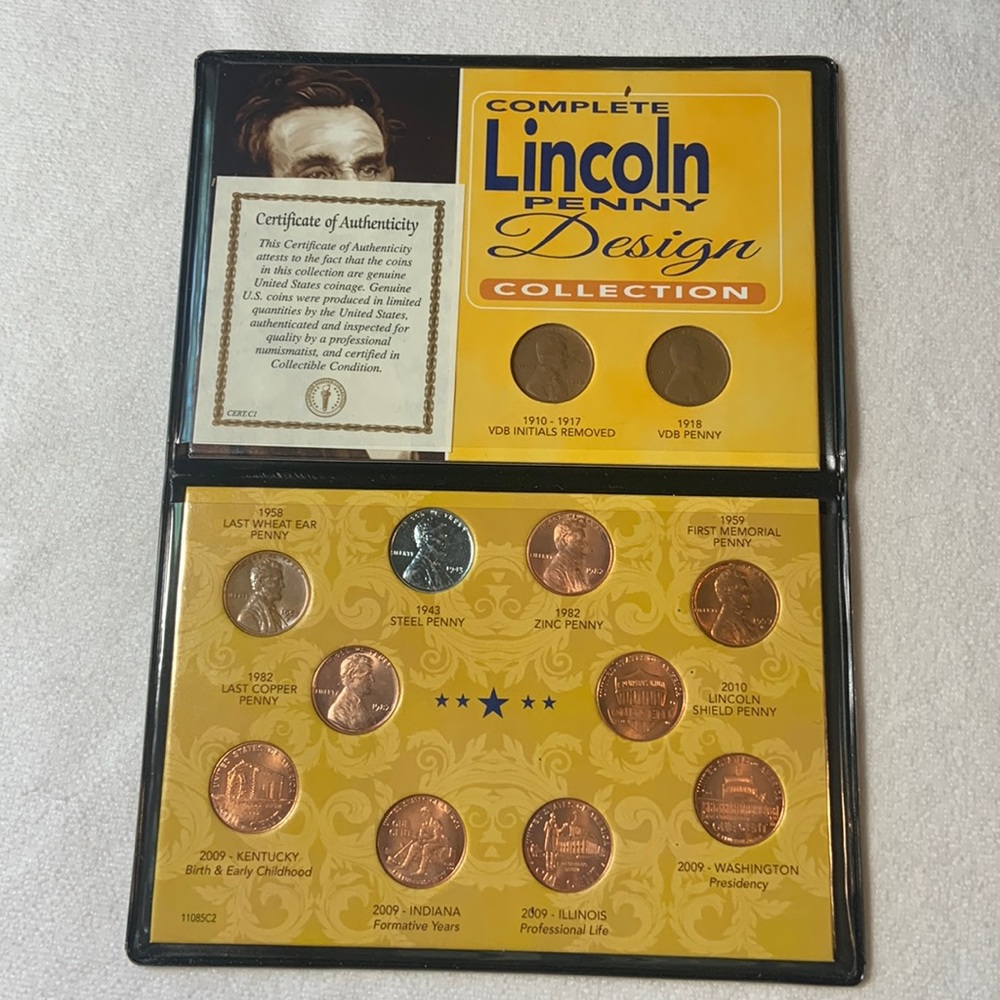 complete lincoln penny design collection